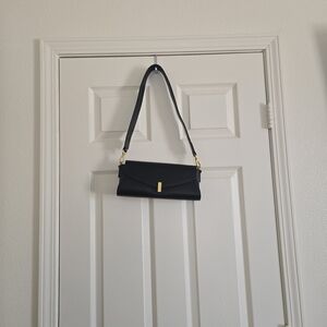 Rachel Zoe Black and Gold Shoulder Bag